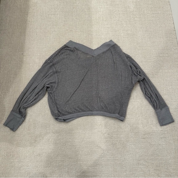 Free People We the Free South Size Thermal Top in Chrome - Size Small, Like New - Picture 4 of 6